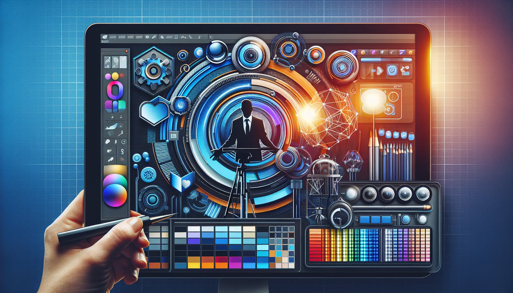 StreamYard Overlay Template Canva